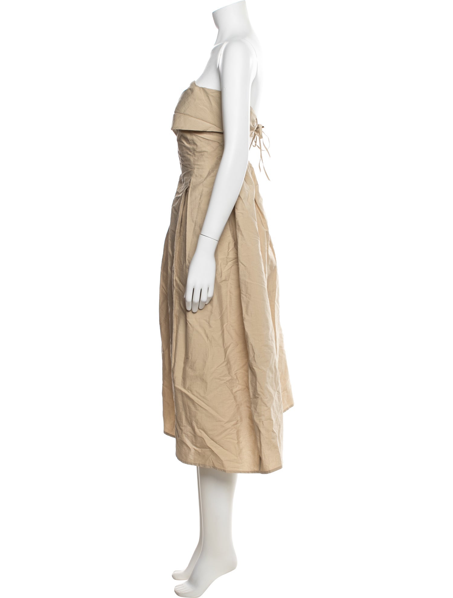 CORDERA Strapless Midi Length Dress