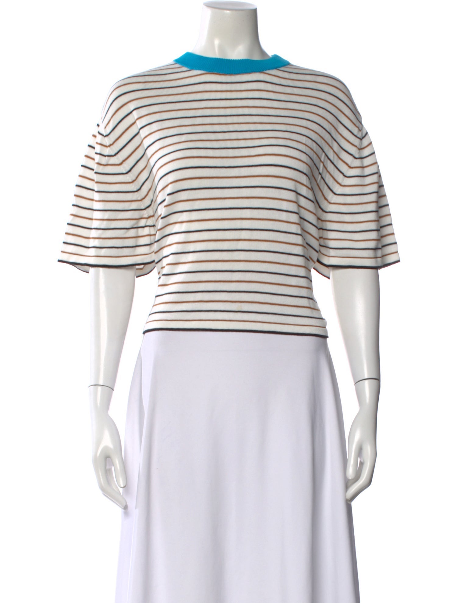 CORDERA Striped Crew Neck Sweater