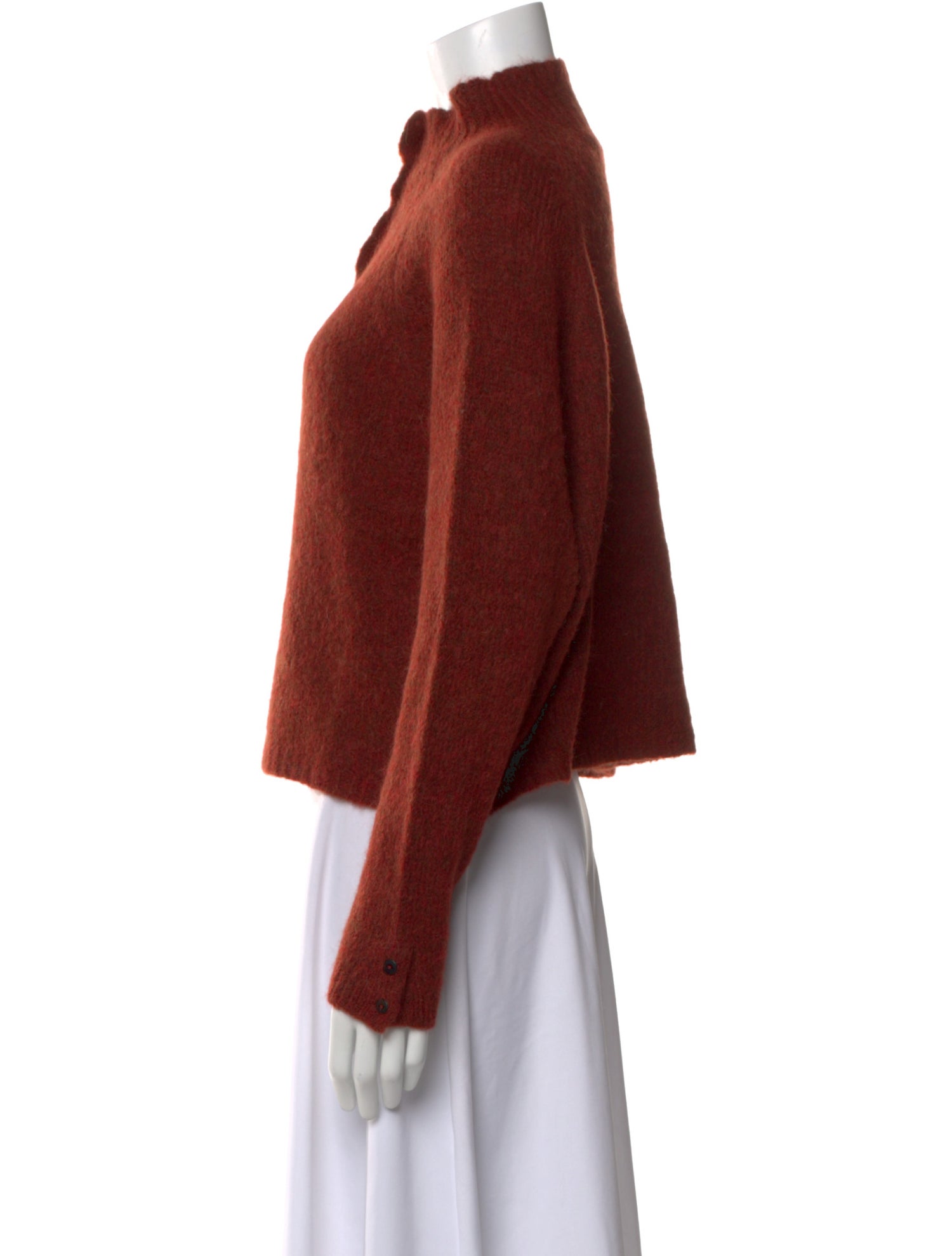 CORDERA Alpaca Mock Neck Sweater