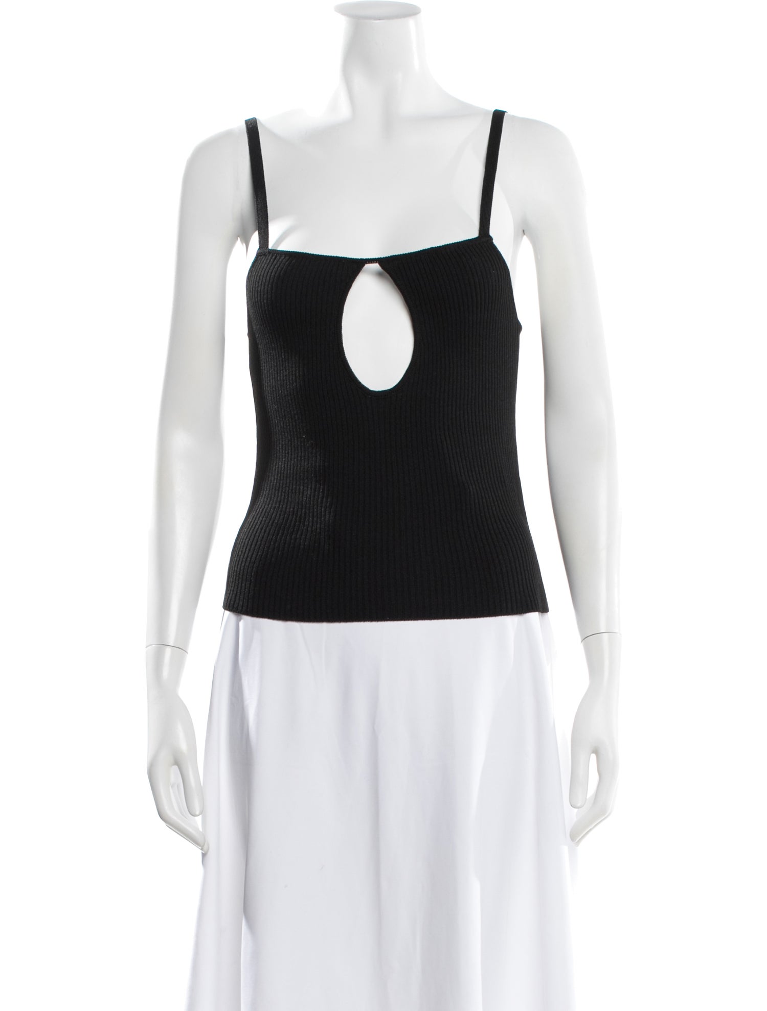 CORDERA Square Neckline Sleeveless Crop Top