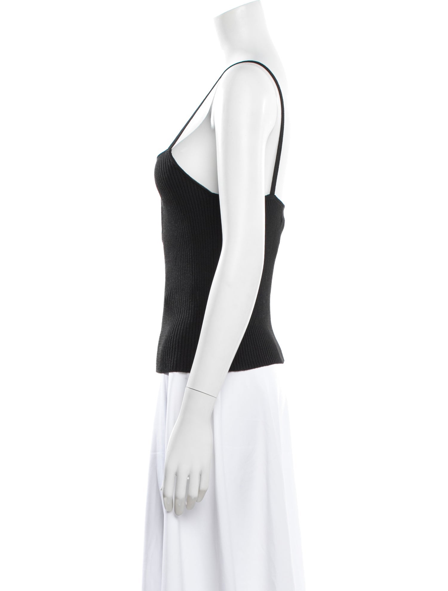 CORDERA Square Neckline Sleeveless Crop Top