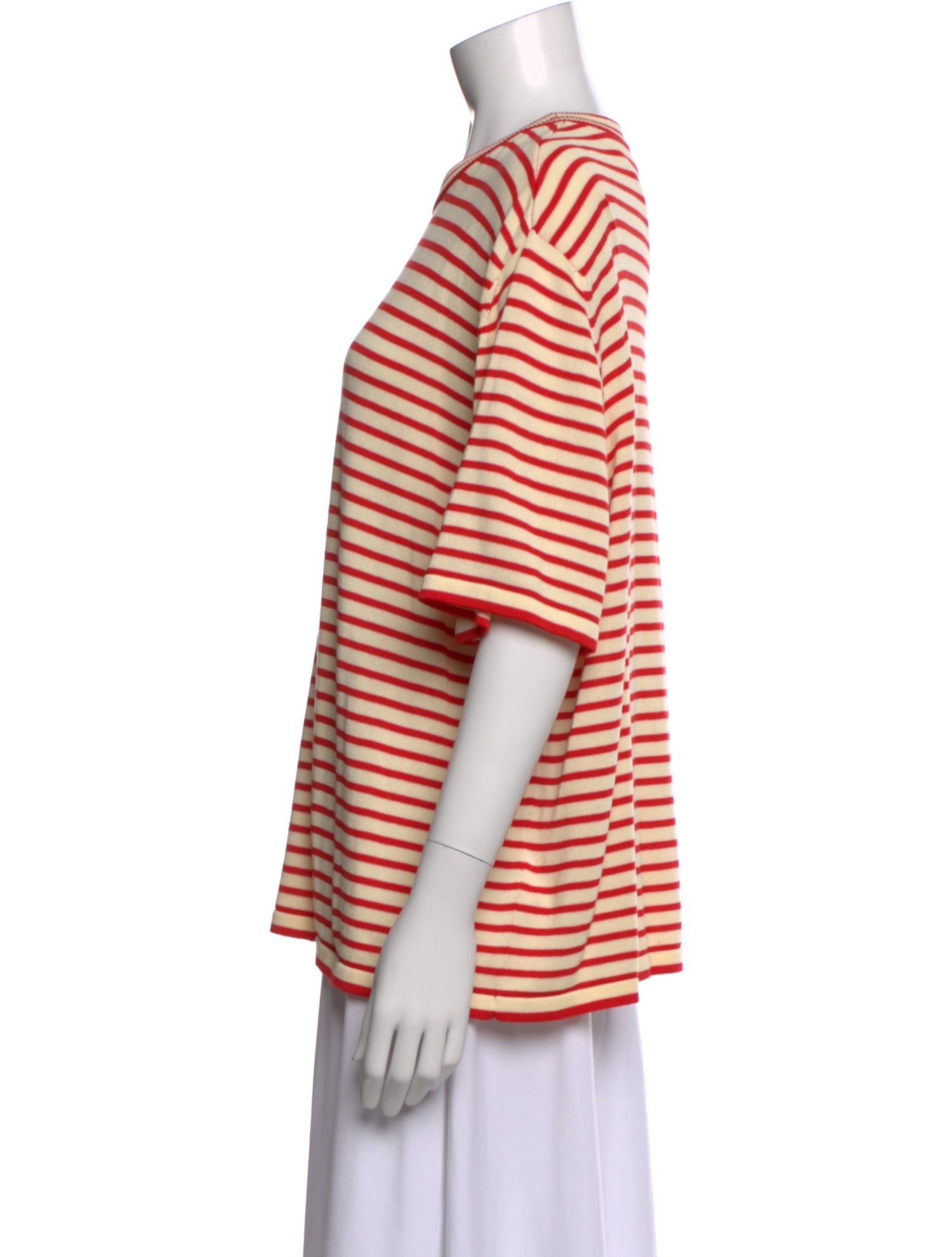 CORDERA Striped Crew Neck T-Shirt