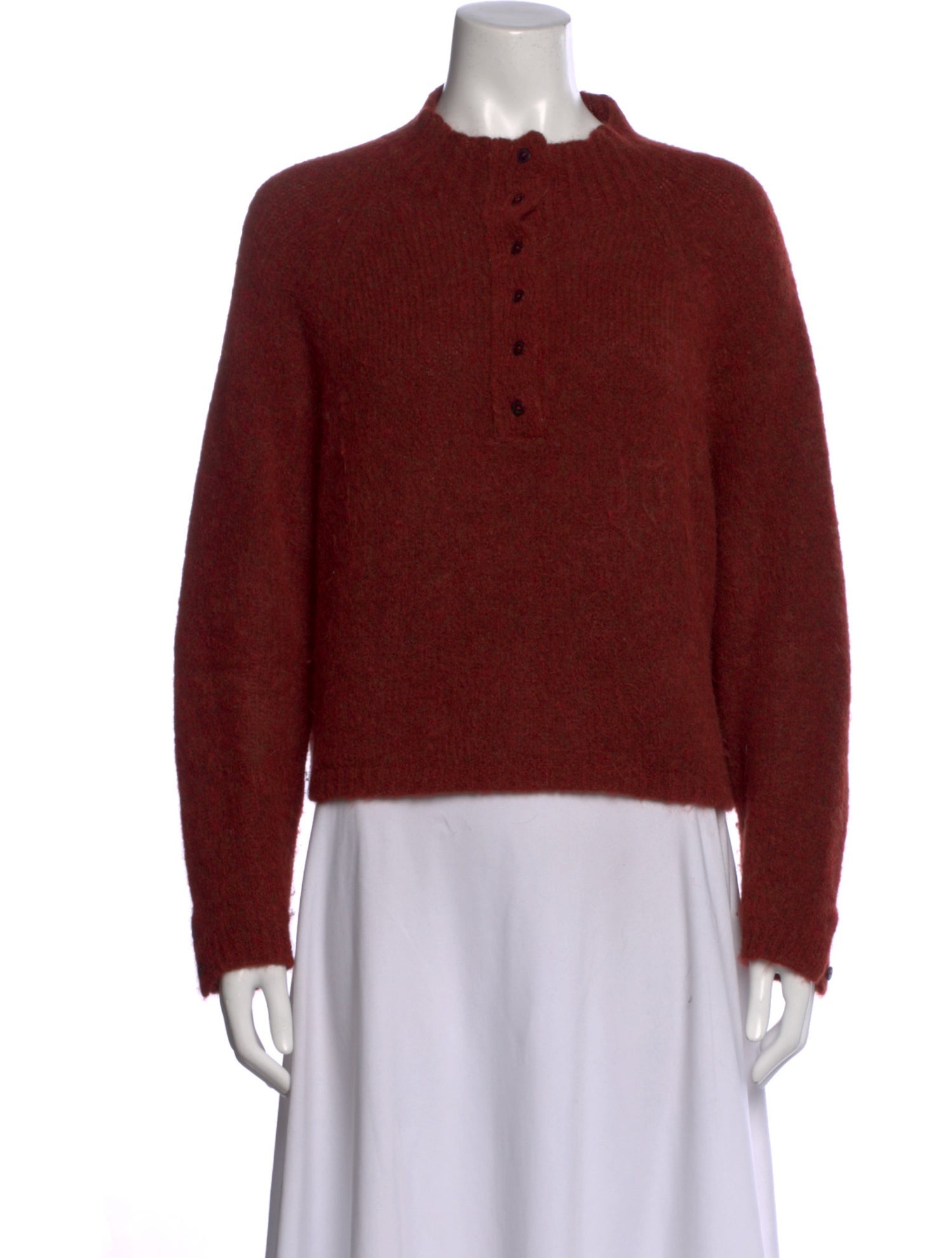 CORDERA Alpaca Mock Neck Sweater