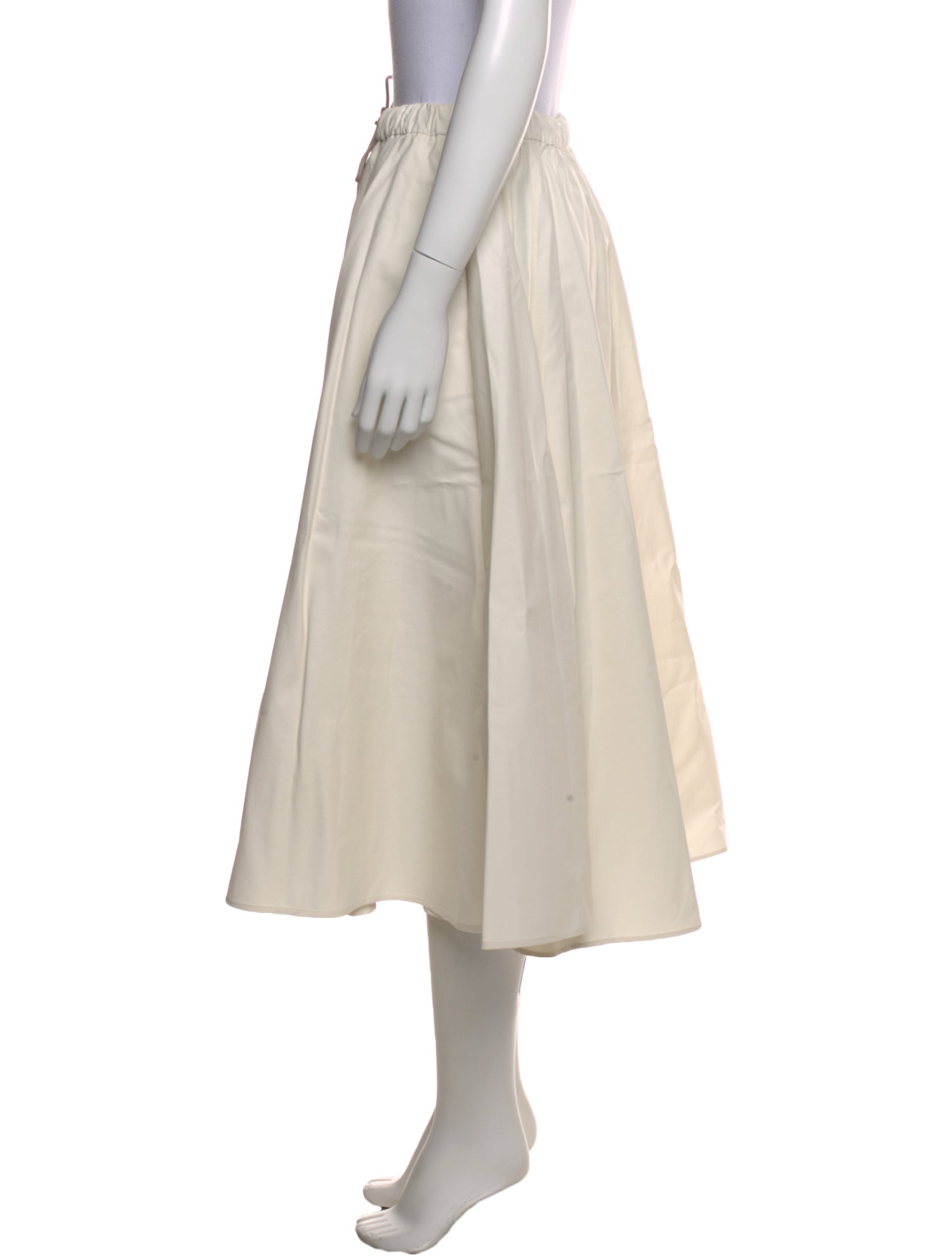 CORDERA Pleated Accents Midi Length Skirt