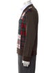 Comme des Garçons Homme Plaid Print Open Front Cardigan
