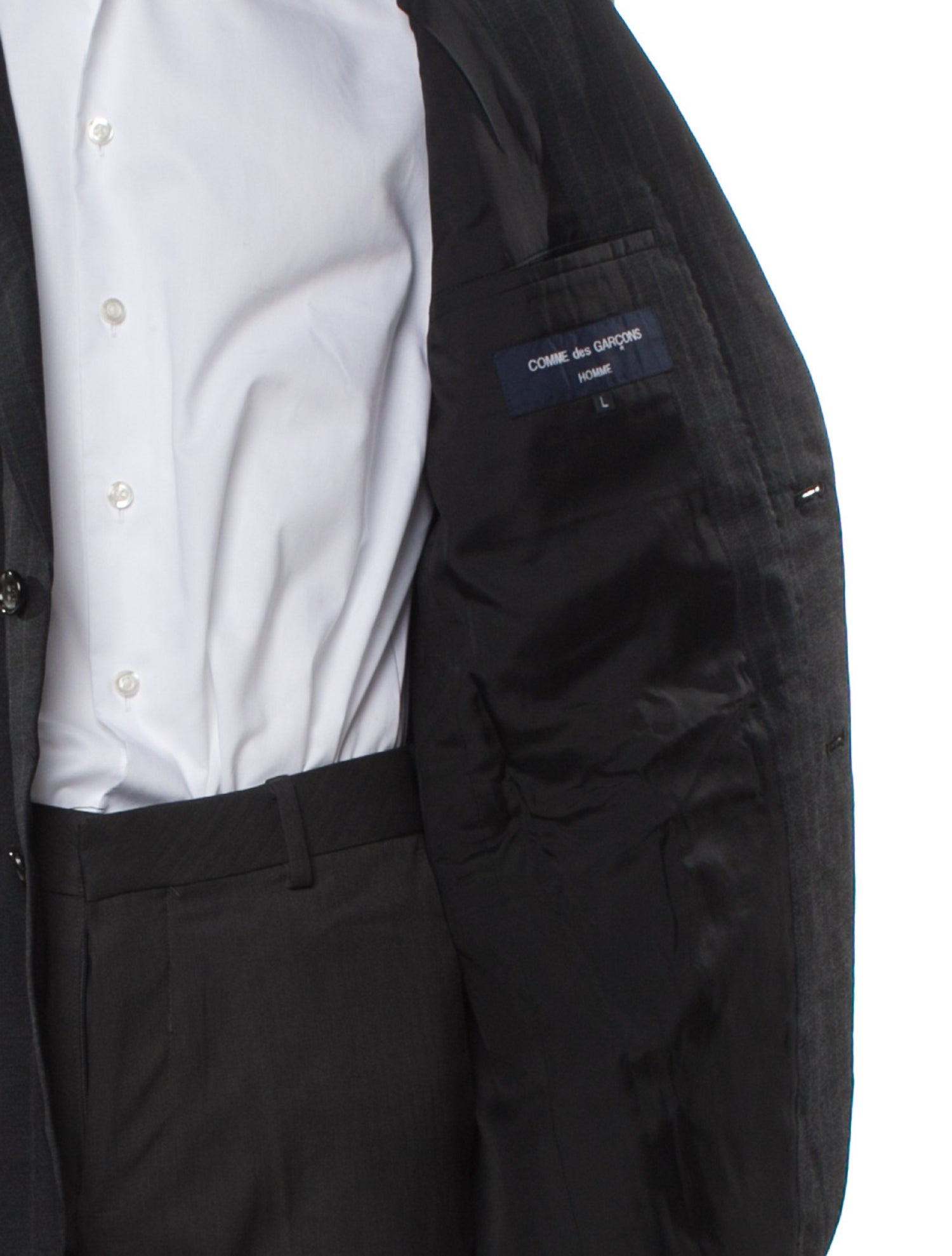 Comme des Garçons Homme Wool Striped Blazer