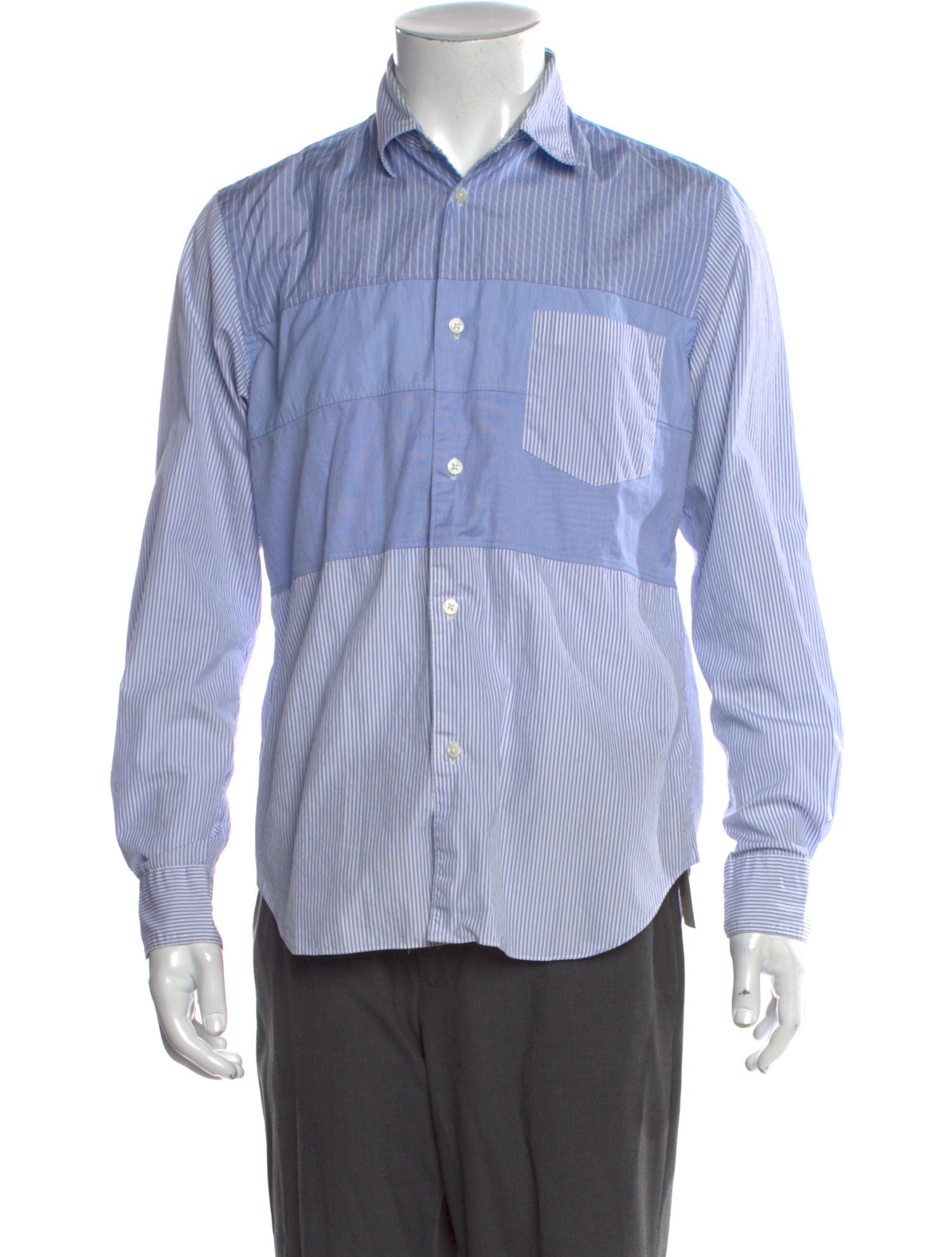 Comme des Garçons Homme Striped Long Sleeve Shirt