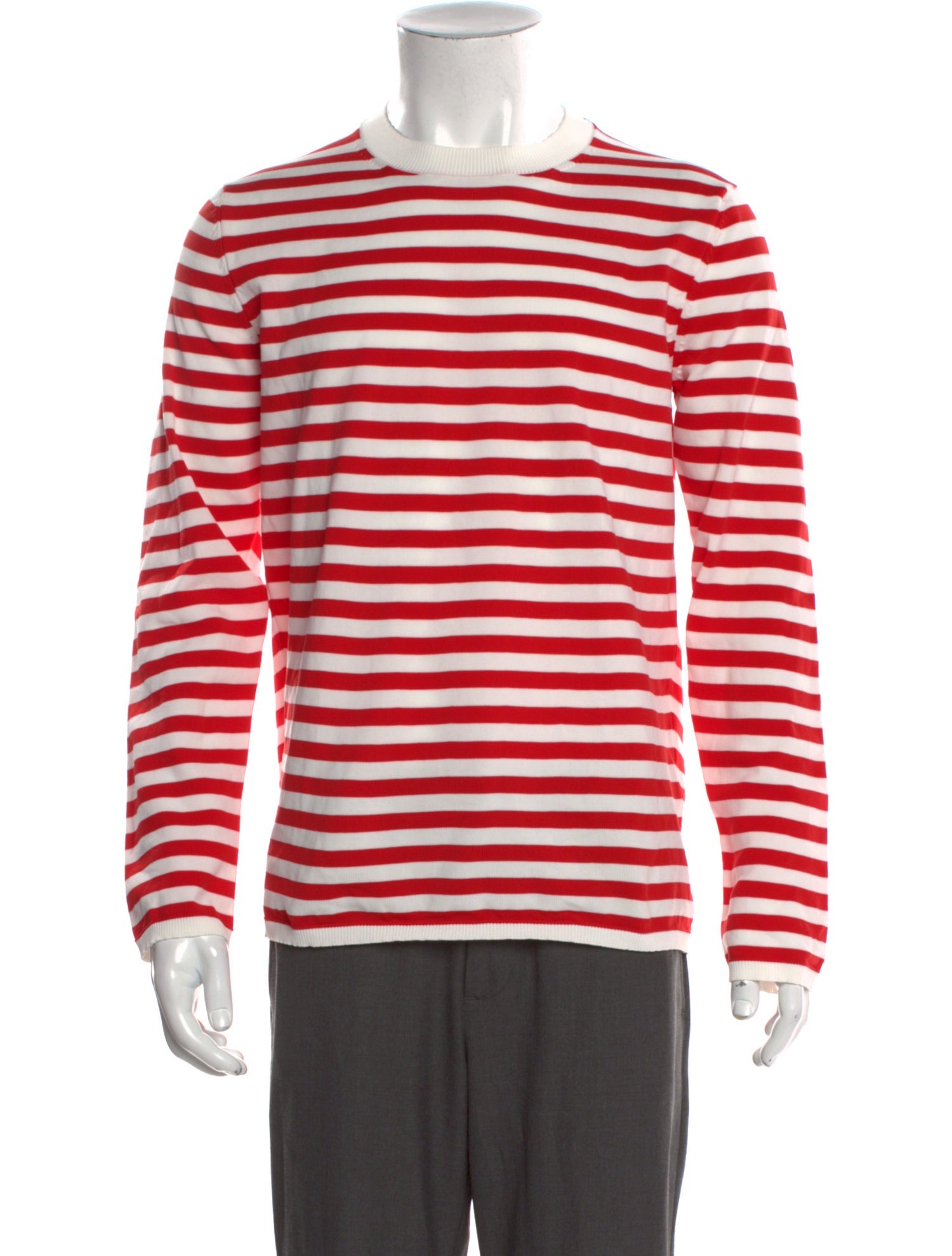 Comme des Garçons Homme Plus Striped Crew Neck Pullover