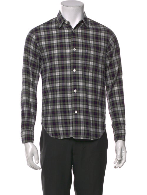 Comme des Garçons Homme Plaid Print Long Sleeve Shirt