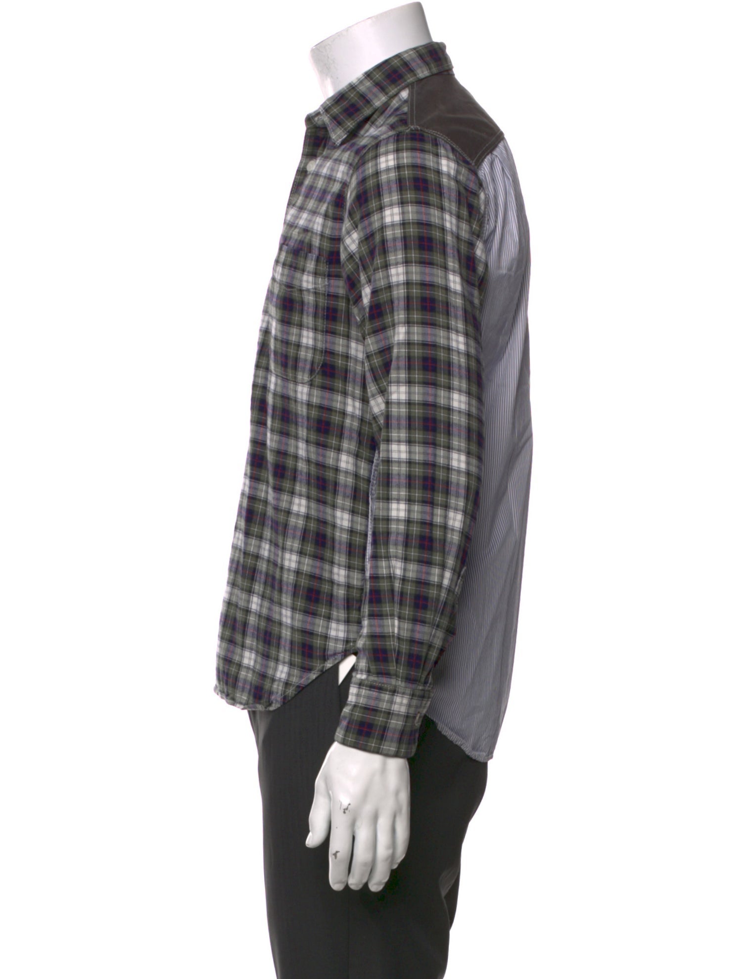 Comme des Garçons Homme Plaid Print Long Sleeve Shirt