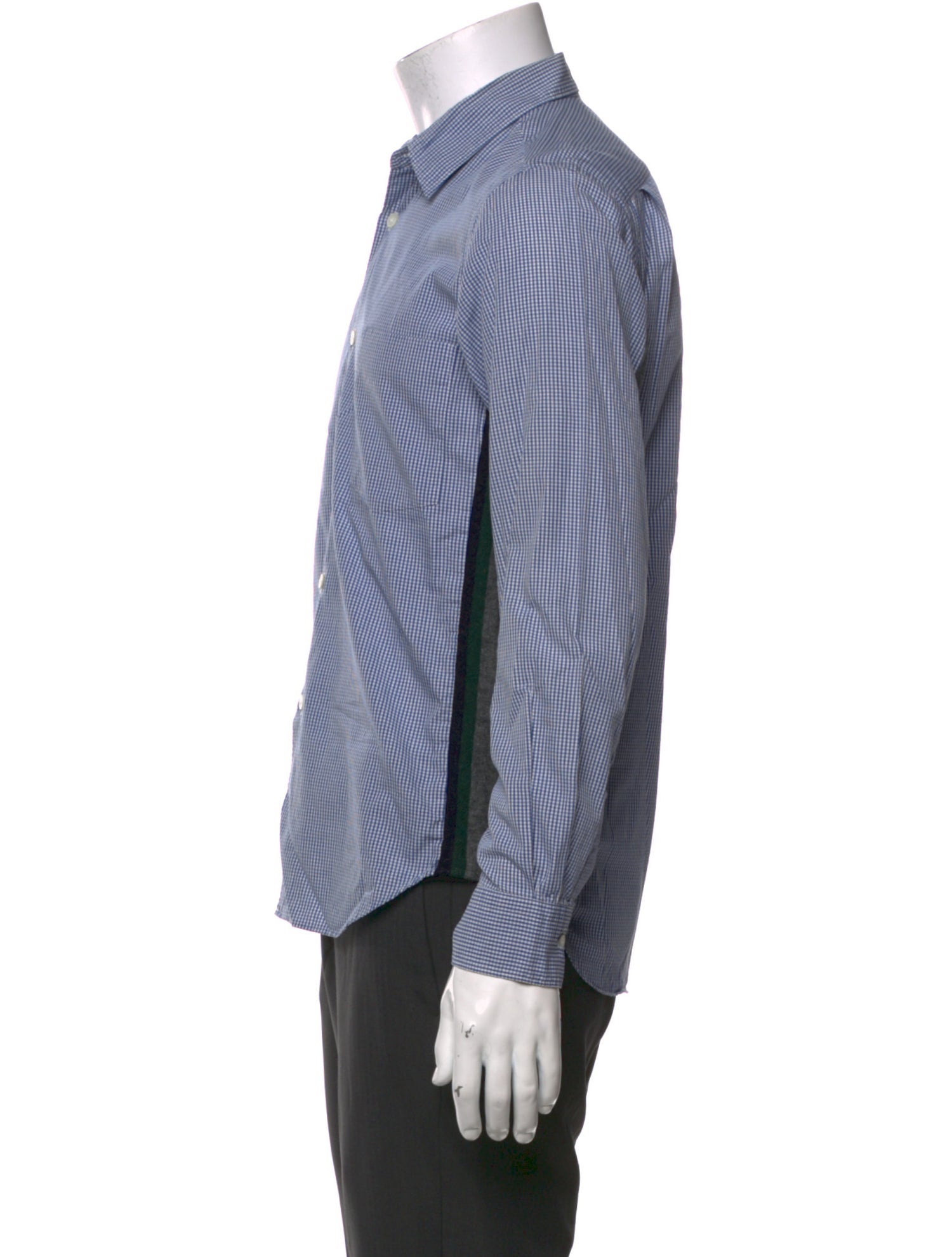 Comme des Garçons Homme Houndstooth Print Long Sleeve Shirt