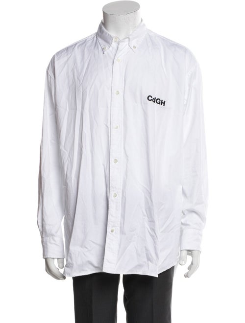 Comme des Garçons Homme Graphic Print Long Sleeve Dress Shirt