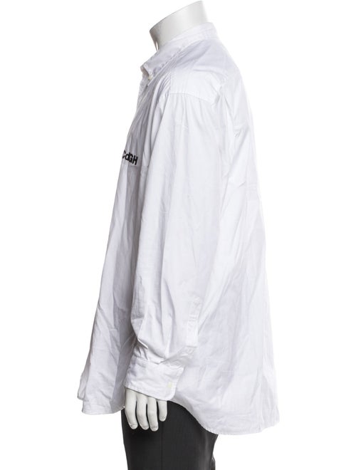 Comme des Garçons Homme Graphic Print Long Sleeve Dress Shirt