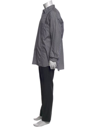 Comme des Garçons Homme Plaid Print Long Sleeve Dress Shirt