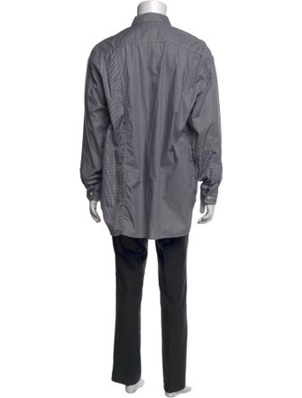 Comme des Garçons Homme Plaid Print Long Sleeve Dress Shirt