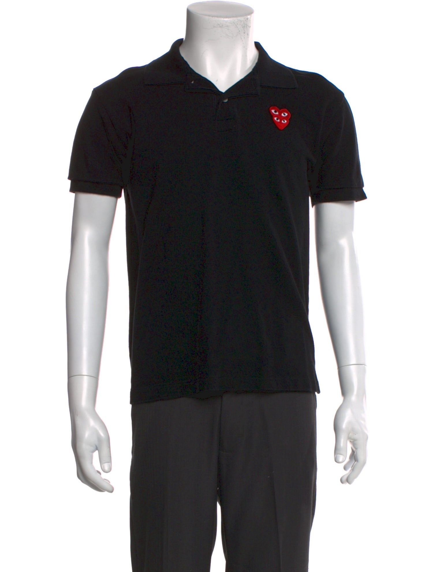 Comme des Garçons Play Crew Neck Short Sleeve Polo Shirt