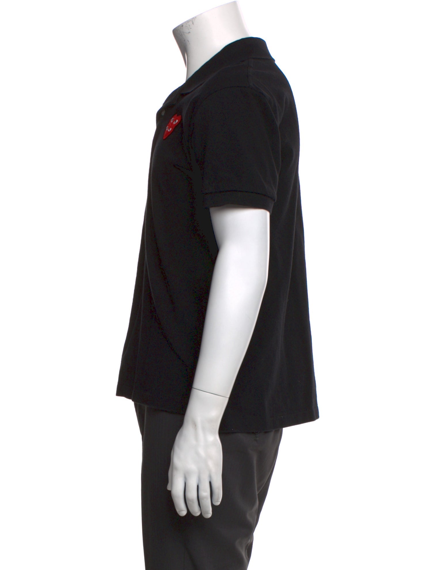 Comme des Garçons Play Crew Neck Short Sleeve Polo Shirt