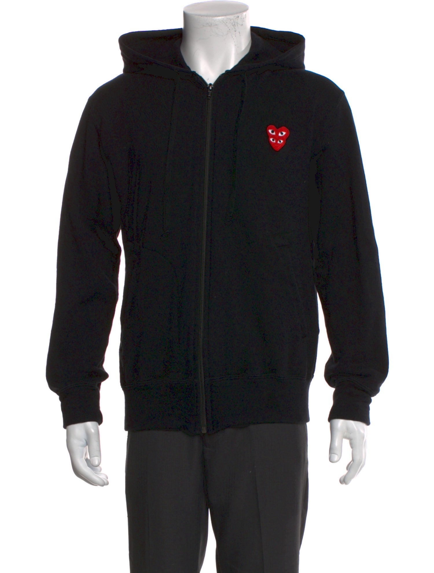 Comme des Garçons Play Graphic Print Crew Neck Hoodie