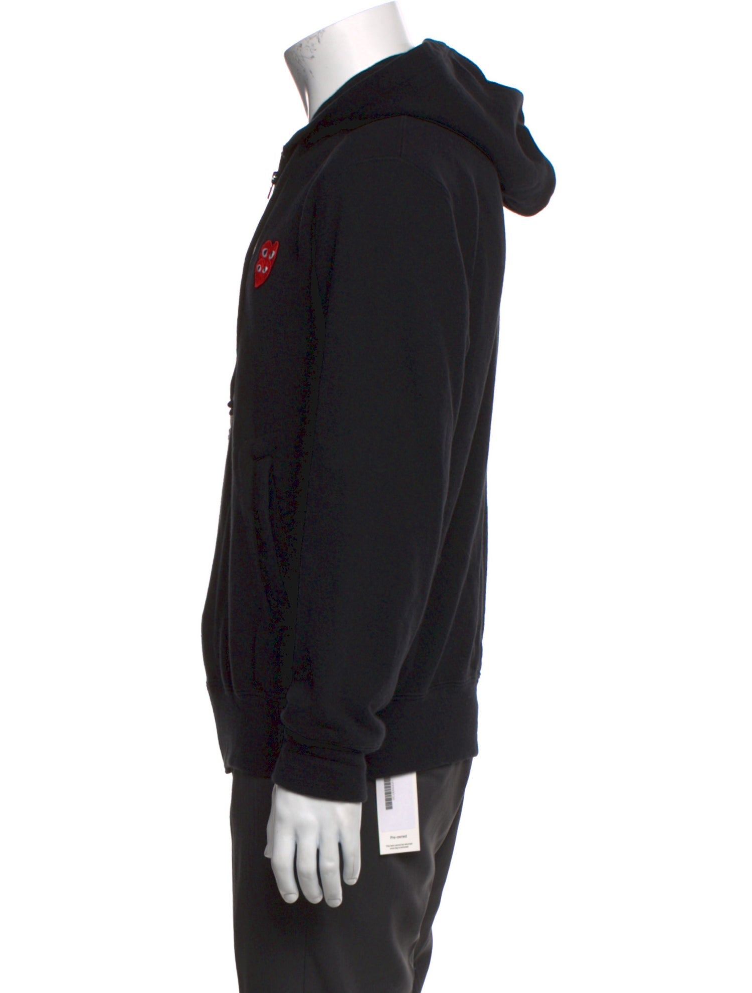 Comme des Garçons Play Graphic Print Crew Neck Hoodie