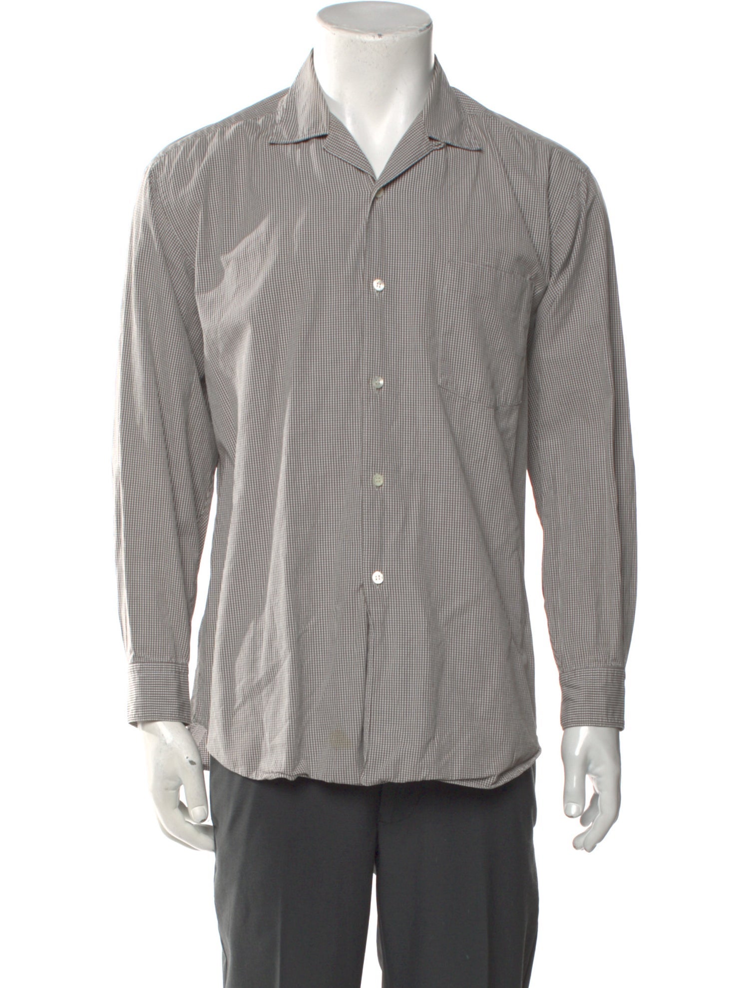 Comme des Garçons Homme Plaid Print Long Sleeve Shirt