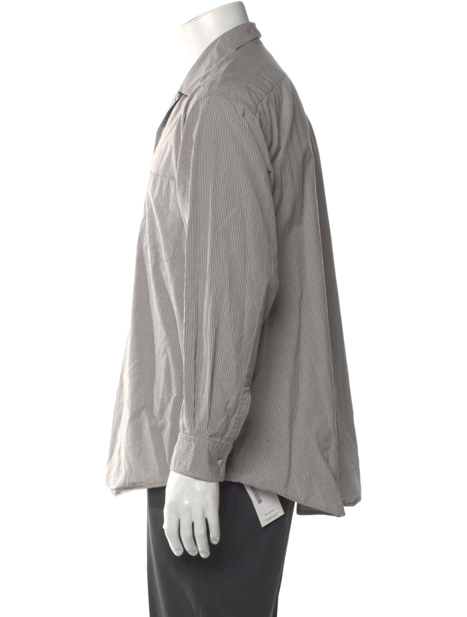 Comme des Garçons Homme Plaid Print Long Sleeve Shirt