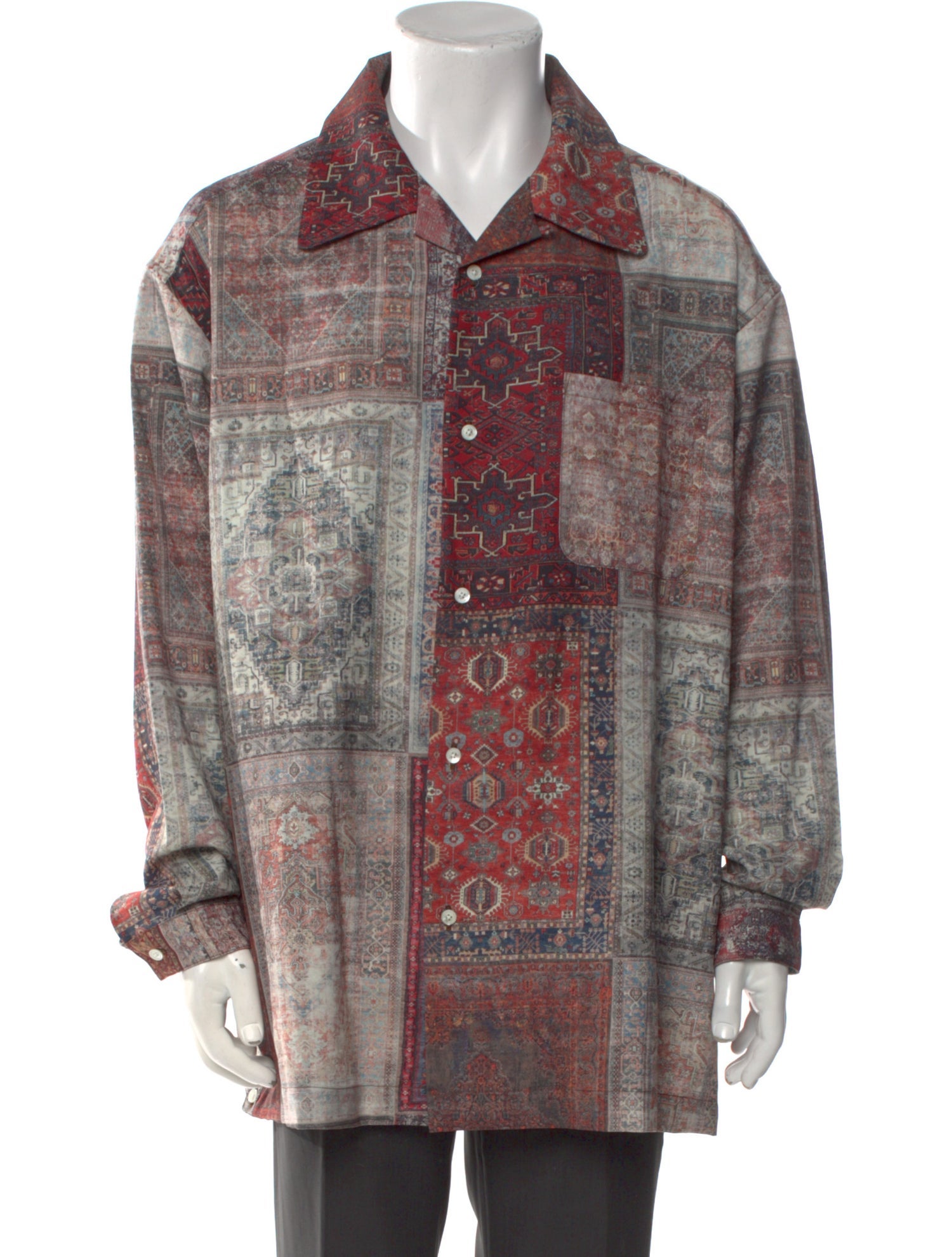 Children of the Discordance Paisley Print Long Sleeve Shirt