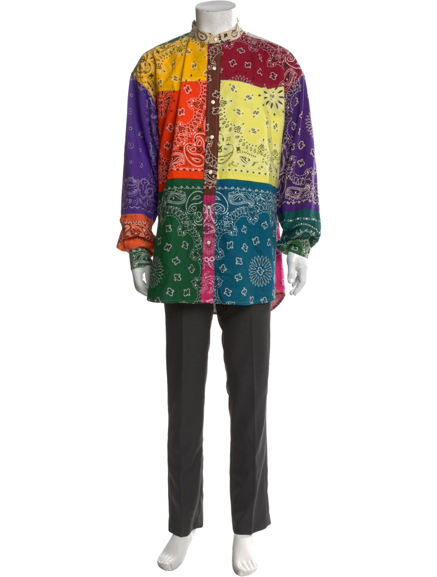 Children of the Discordance Paisley Print Long Sleeve Shirt