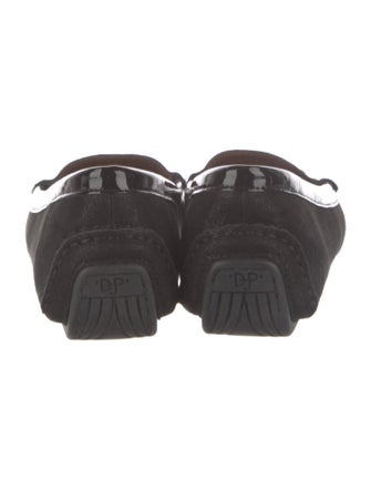 Couture Donald J Pliner Suede Crystal Embellishments Loafers