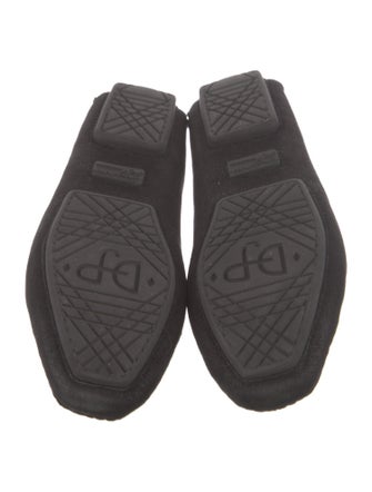 Couture Donald J Pliner Suede Crystal Embellishments Loafers