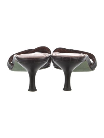 Couture Donald J Pliner Leather Printed Slides