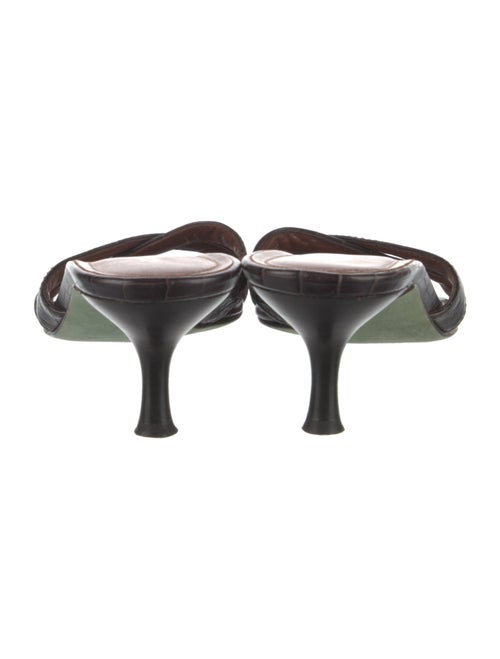 Couture Donald J Pliner Leather Printed Slides