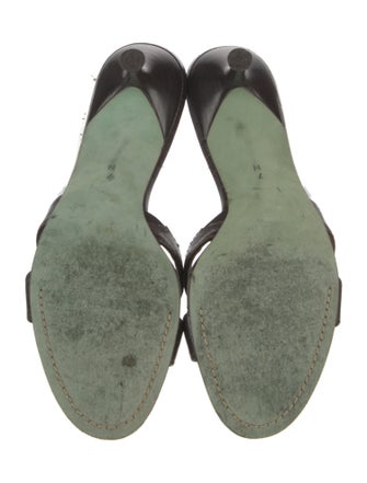 Couture Donald J Pliner Leather Printed Slides