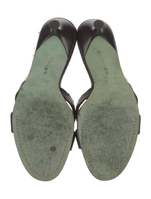 Couture Donald J Pliner Leather Printed Slides