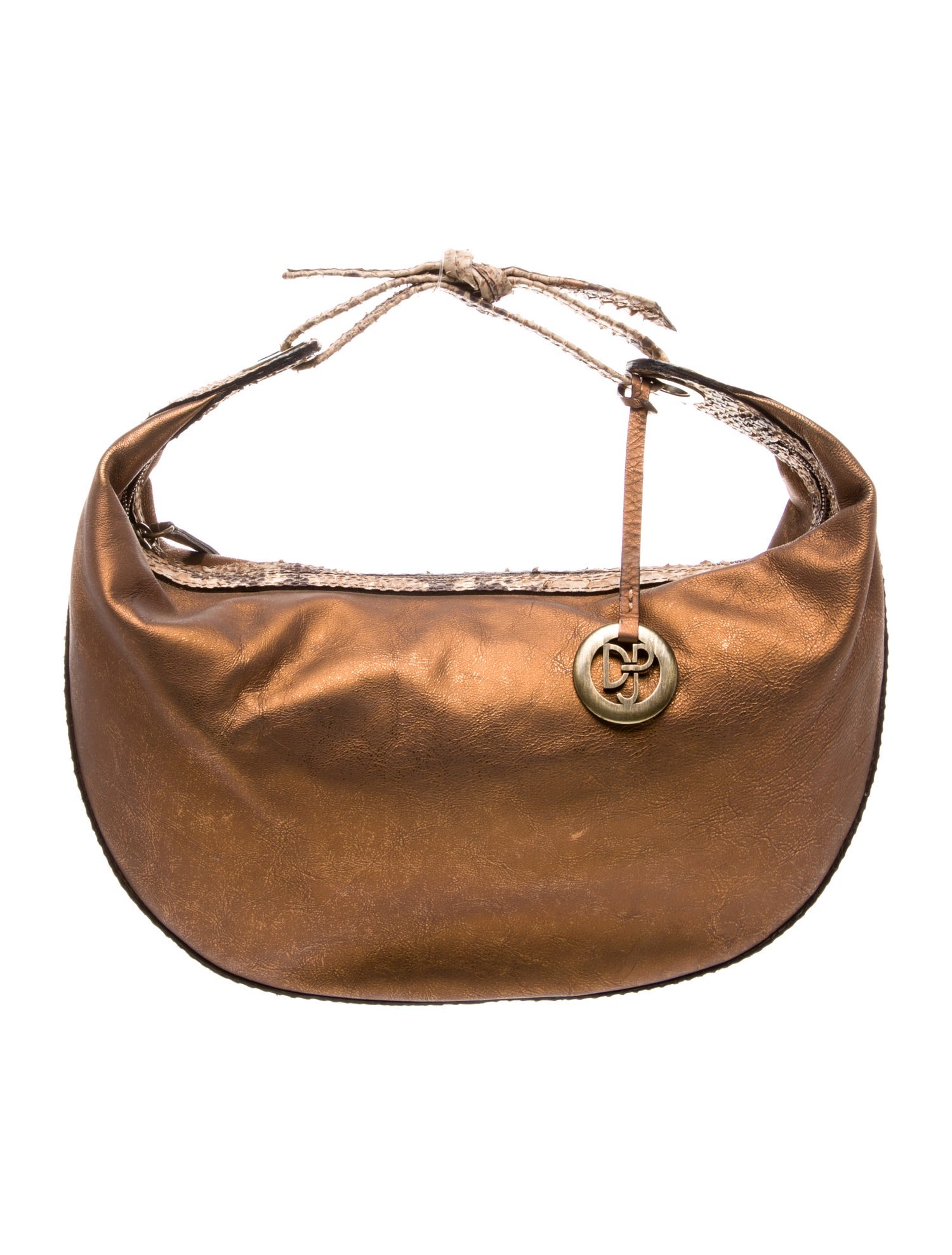 Couture Donald J Pliner Leather Top Handle Bag