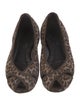 Couture Donald J Pliner Leather Animal Print Flats