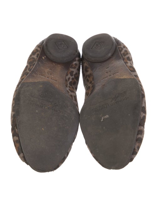 Couture Donald J Pliner Leather Animal Print Flats