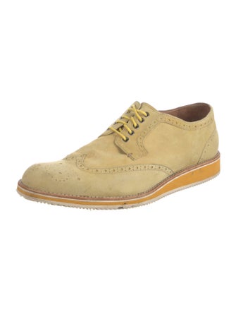 Couture Donald J Pliner Suede Eyelet Trim Brogues