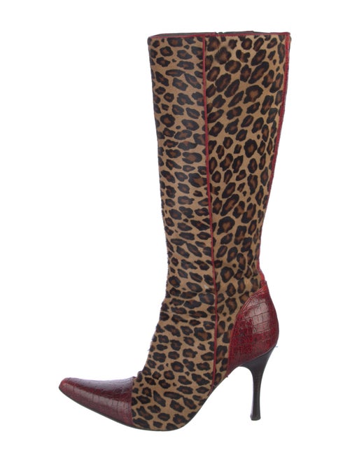 Couture Donald J Pliner Ponyhair Printed Boots