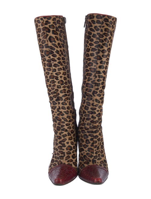 Couture Donald J Pliner Ponyhair Printed Boots