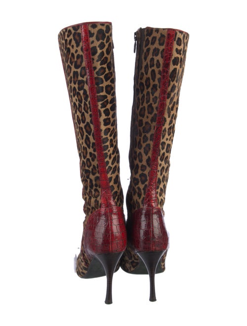 Couture Donald J Pliner Ponyhair Printed Boots