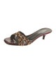 Couture Donald J Pliner Ponyhair Animal Print Slides