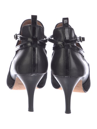 Donald Pliner Leather T-Strap Pumps