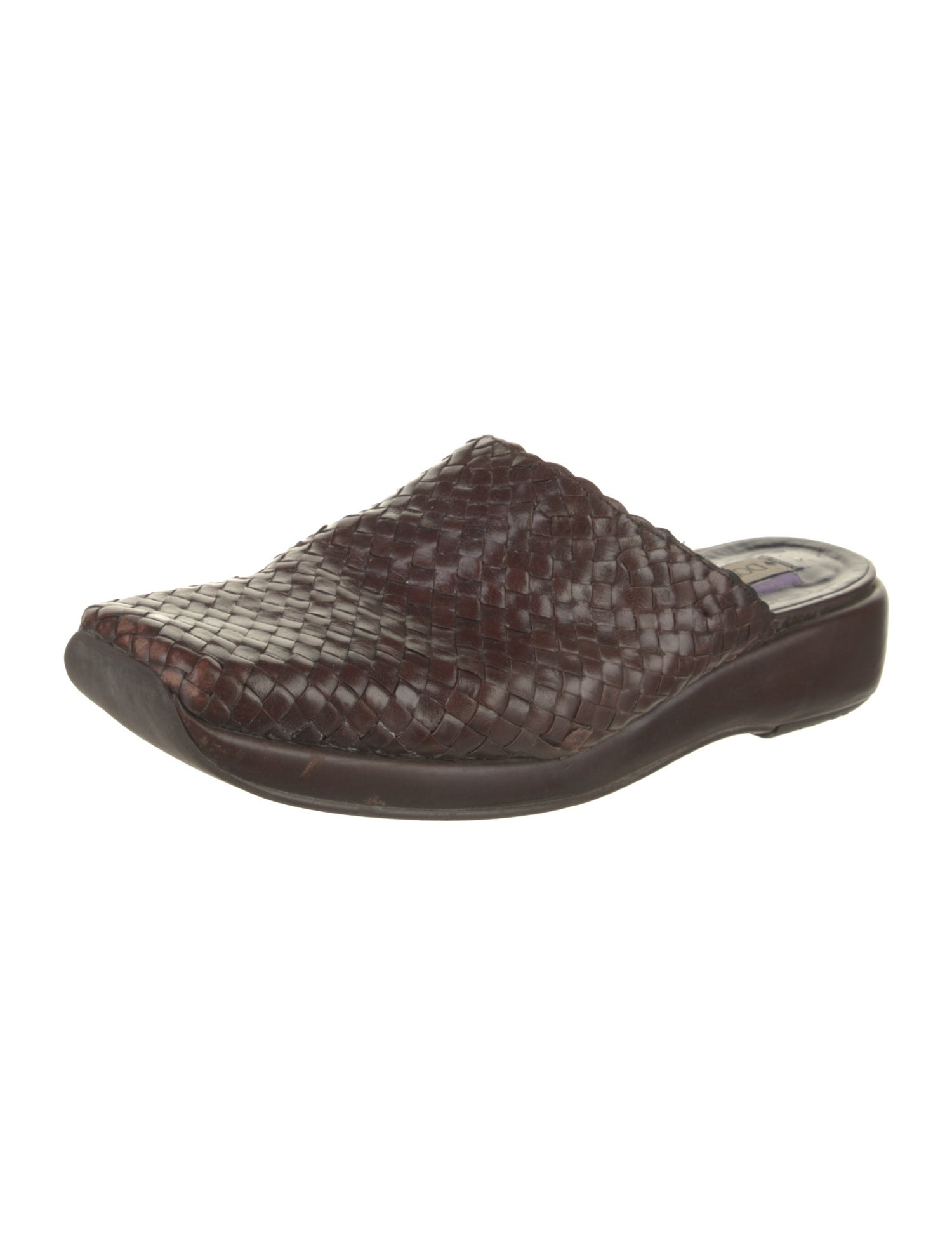 Couture Donald J Pliner Leather Animal Print Mules