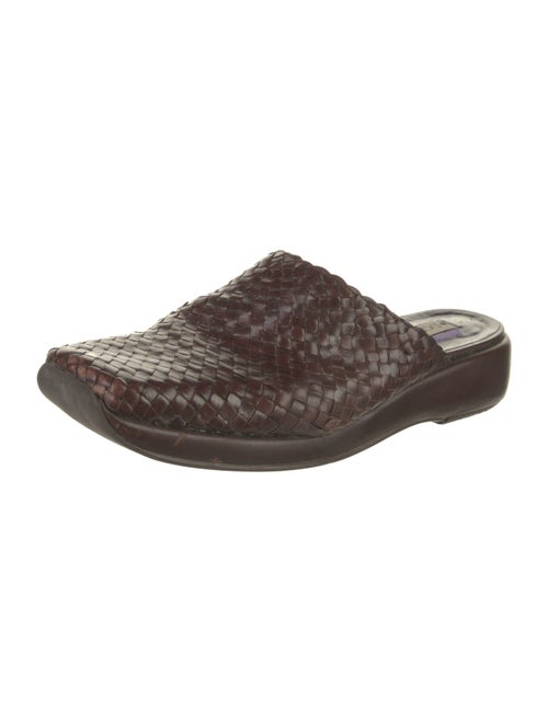 Couture Donald J Pliner Leather Animal Print Mules