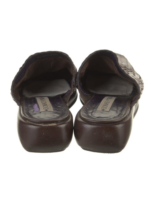 Couture Donald J Pliner Leather Animal Print Mules