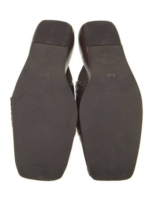 Couture Donald J Pliner Leather Animal Print Mules