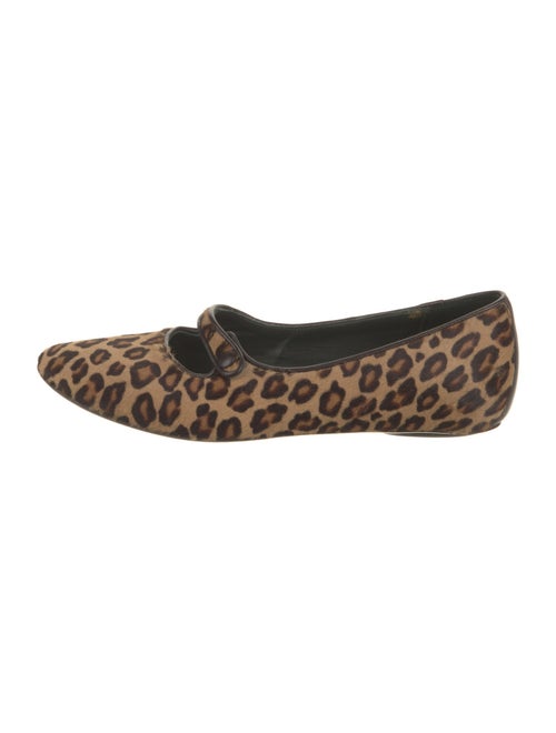 Couture Donald J Pliner Ponyhair Animal Print Mary Jane Flats