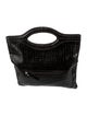 Couture Donald J Pliner Embossed Leather Top Handle Bag