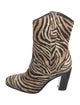 Couture Donald J Pliner Ponyhair Animal Print Western Boots