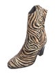 Couture Donald J Pliner Ponyhair Animal Print Western Boots